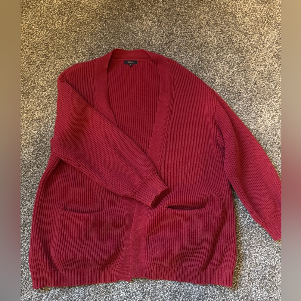 Oversized organic cotton cardigan | quince L